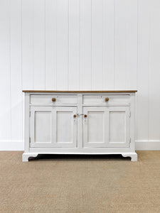 An Antique English Painted Sideboard