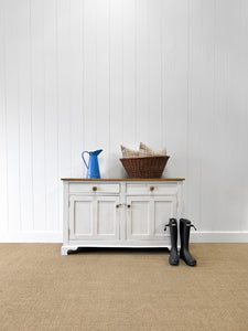 An Antique English Painted Sideboard