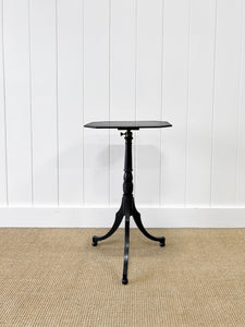 Antique English 18th Century Ebonized Mahogany Flip-top Table