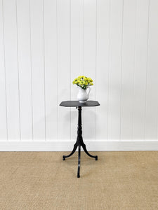 Antique English 18th Century Ebonized Mahogany Flip-top Table