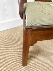 A Stunning Georgian English Mahogany Arm Chair