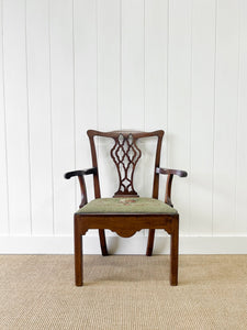 A Stunning Georgian English Mahogany Arm Chair