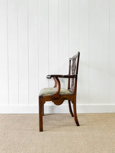 A Stunning Georgian English Mahogany Arm Chair
