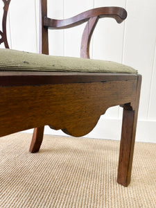 A Stunning Georgian English Mahogany Arm Chair