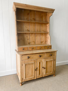 A 19th Century English Pine Bookcase Cabinet or Hutch