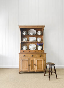 A 19th Century English Pine Bookcase Cabinet or Hutch