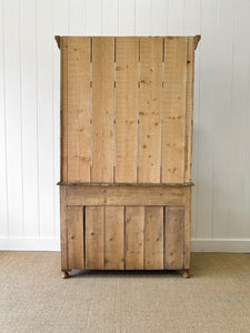 A 19th Century English Pine Bookcase Cabinet or Hutch