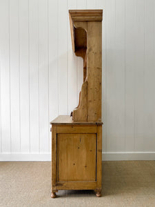 A 19th Century English Pine Bookcase Cabinet or Hutch