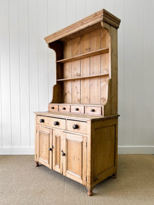 A 19th Century English Pine Bookcase Cabinet or Hutch