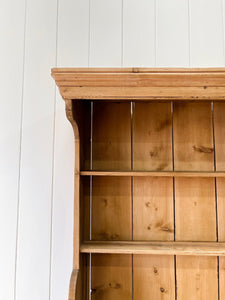 A 19th Century English Pine Bookcase Cabinet or Hutch
