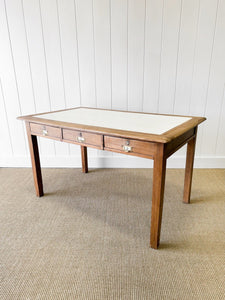 Antique English Oak Writing Desk c1900 with Numbered Drawers!