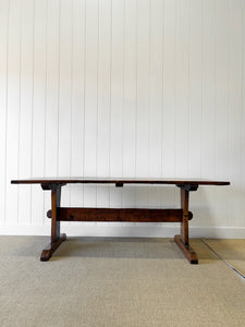 An Exquisite Antique English Console or Work Table in Elm