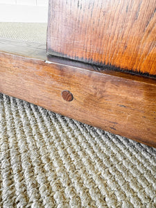 An Exquisite Antique English Console or Work Table in Elm