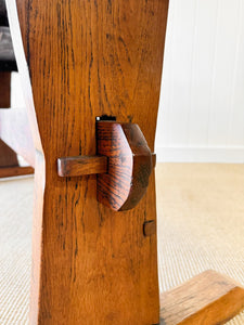 An Exquisite Antique English Console or Work Table in Elm