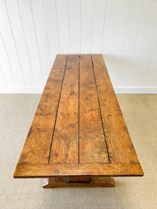 An Exquisite Antique English Console or Work Table in Elm
