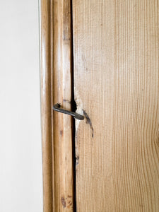 A Pine Wardrobe or Linen Press c1890