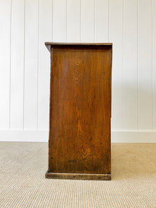 An Antique English Pine Chest of Drawers Dresser c1890