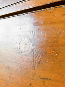 An Antique English Pine Chest of Drawers Dresser c1890