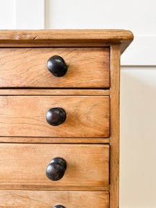 An English Pine Tabletop Chest of Drawers or Bank of Drawers Collectors Cabinet c1890