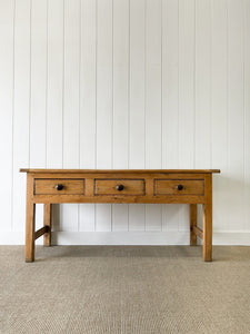 An Antique Irish Over 68" Long Dining Server or Console Table
