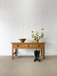 An Antique Irish Over 68" Long Dining Server or Console Table