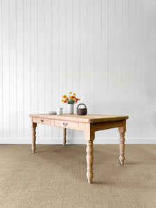 An English Country Pine 5.5 ft Kitchen Dining Table