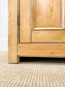 An Antique English Pine Pantry Cupboard