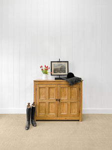 An Antique English Pine Pantry Cupboard