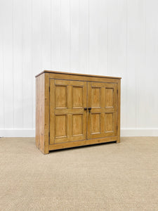 An Antique English Pine Pantry Cupboard