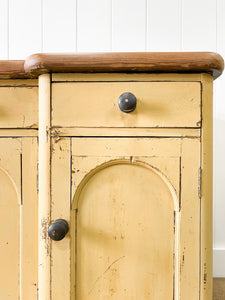 An Antique English Pine Painted Sideboard c1890