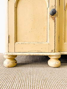 An Antique English Pine Painted Sideboard c1890