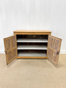 An Antique English Pine Pantry Cupboard
