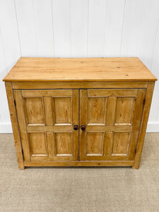 An Antique English Pine Pantry Cupboard