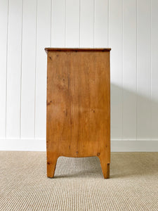 An Antique English Pine Chest of Drawers Dresser c1890