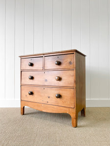 An Antique English Pine Chest of Drawers Dresser c1890