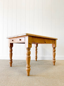 An English Country Pine Vintage 4' Dining Table