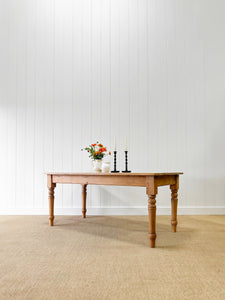 English Country Waxed Pine 6ft Dining Table