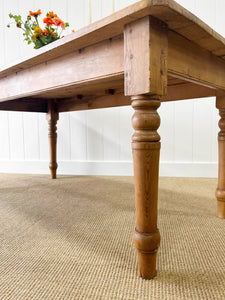 English Country Waxed Pine 6ft Dining Table
