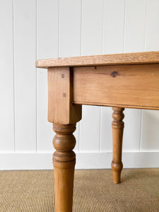 English Country Waxed Pine 6ft Dining Table
