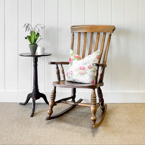 A Victorian Elm & Beech Farmhouse Rocking Chair