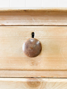 An Antique English Pine Chest of Drawers Dresser c1890