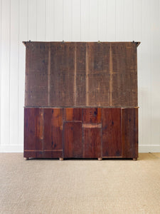 A Very Large Pine Welsh Dresser or Cupboard with Dog Kennel Center