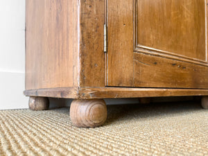 A Very Large Pine Welsh Dresser or Cupboard with Dog Kennel Center