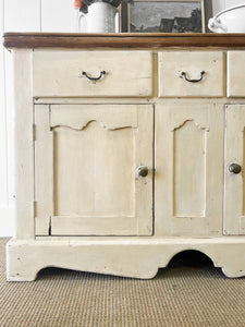 An Antique French Painted Sideboard