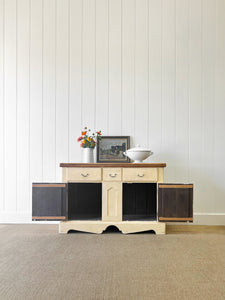 An Antique French Painted Sideboard
