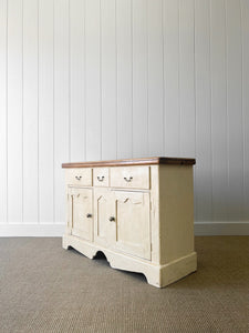 An Antique French Painted Sideboard
