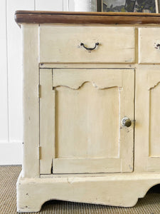 An Antique French Painted Sideboard