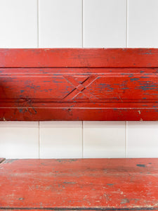 A Good 19th Century Painted Pine Settle or Bench