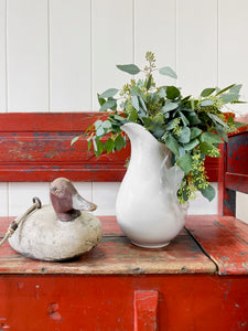 A Good 19th Century Painted Pine Settle or Bench
