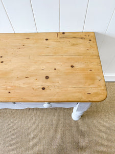 Antique English Country Pine Server or Console Table  c1890